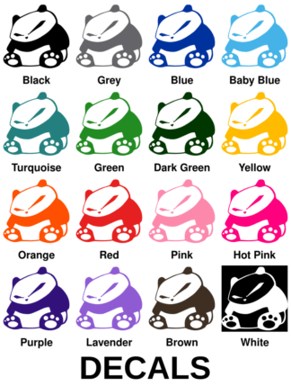 JDM Panda Decals
